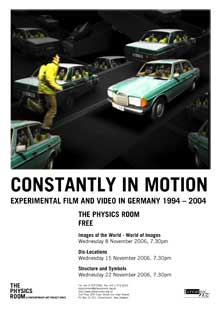 Constantly In Motion - Experimental Film and Video in Germany 1994 - 2004
