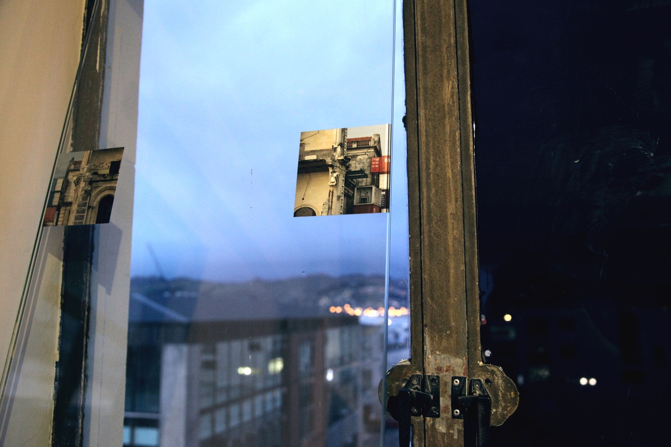 Amy Howden-Chapman, Brick Fall, Glass Wall, installation view  