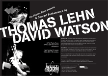 View Poster for Thomas Lehn and David Watson : Public Programmes @ The Physics Room