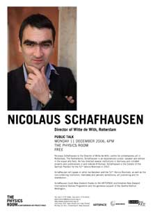 Talk Nicolaus Schafhausen