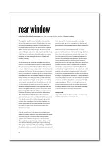 View rear window. Essay by Rosemary Forde as a PDF