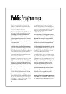 Public Programmes. Essay by Danae Mossman and Vanessa Coxhead 