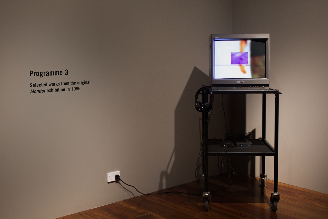 Image: Nathan Pōhio, Points of Reference (installation view), 1996. Part of Programme 3: Selected works from the original Monitor exhibition curated by Sean Kerr and David Watson. Photo: Janneth Gil.