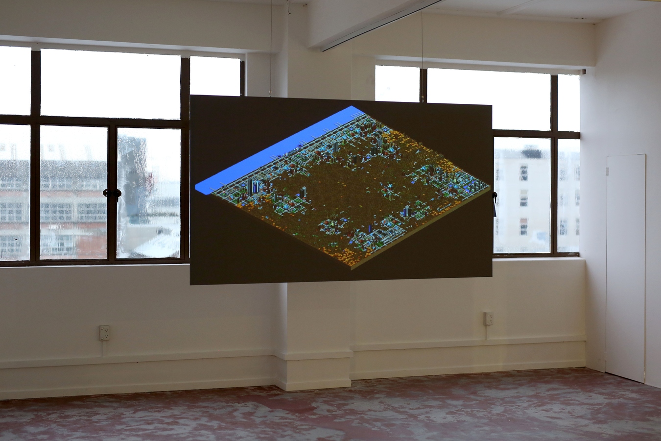 Simulation – Fire, recorded digital simulation, 2012. Image: Daegan Wells