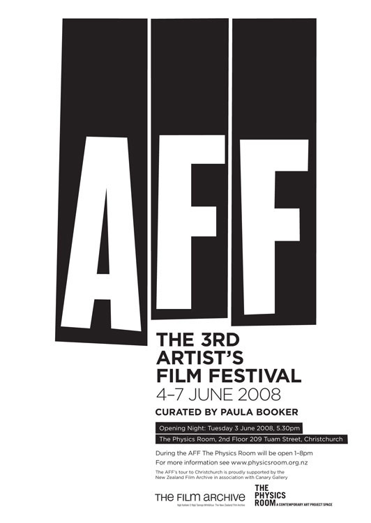 Artist's Film Festival, 2008