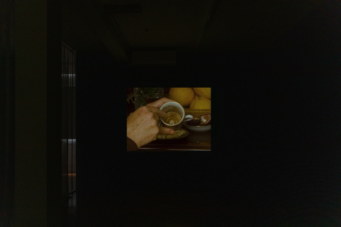Image: Selina Ershadi, چشم چشمه (installation view), 2023. Two-channel video projection. 8:15 mins. Sound design by Frances Libeau. Photo by Nancy Zhou.