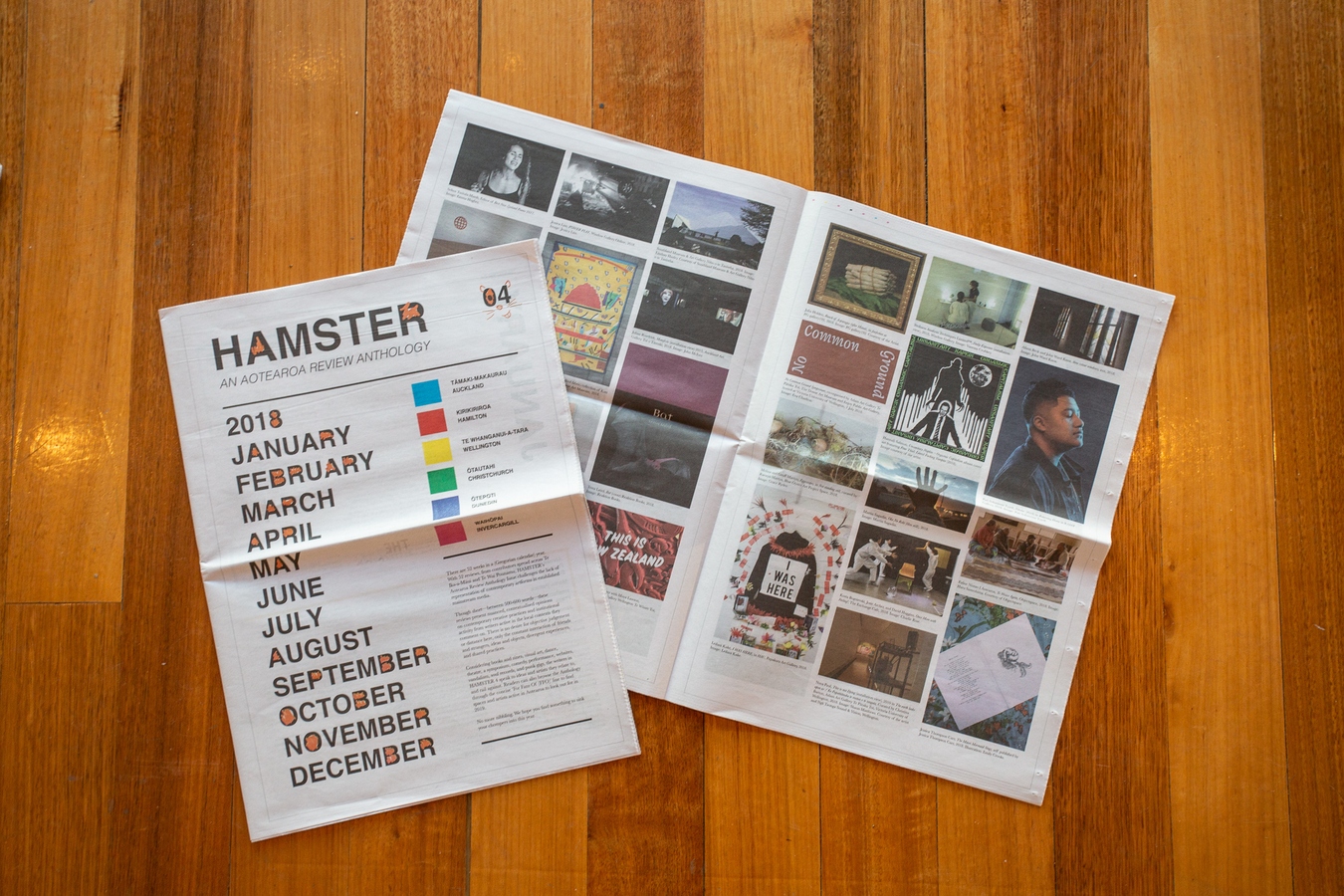 Image: HAMSTER Magazine Issue 4. Designed by Jane Maloney, M/K Press. Photo: Michelle Wang.