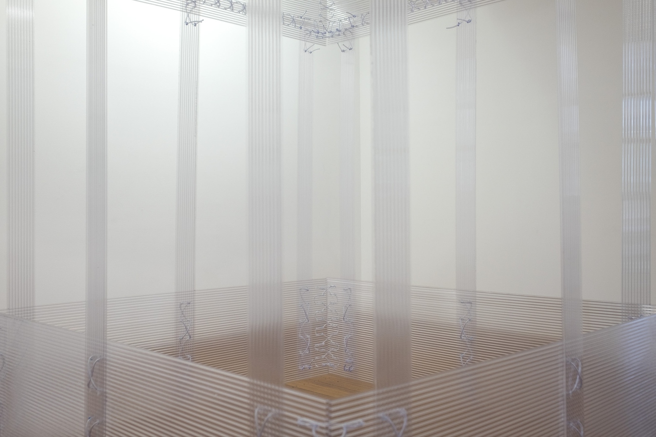 Axel Iva, VILT. 2025. Twinwall polycarbonate and PVC tubing. 2600 (H) x 1800 (W) x 1800mm (L). Photo: Bri Lawrence.