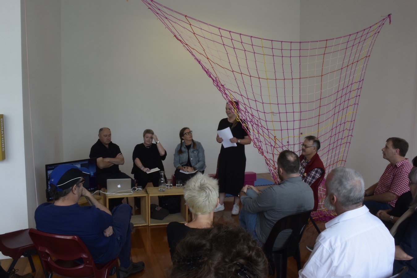 Panel discussion: After the exhibition, the lifespan of an artwork, 12 noon–1pm, Saturday 30 March. Doc Ross, Louise Palmer, and Miranda Parkes; chaired by Hope Wilson.