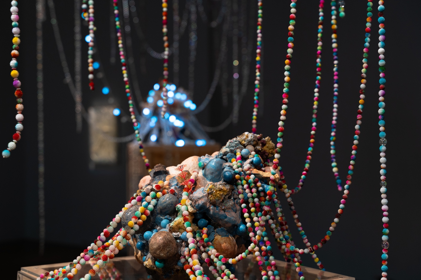 Image: Suji Park, Beatdol II (detail), 2022. Fired clay, ceramic, plastic, foam, epoxy clay, plaster, paper clay, glaze, resin, acrylic paint. Photo by Lindsey de Roos.