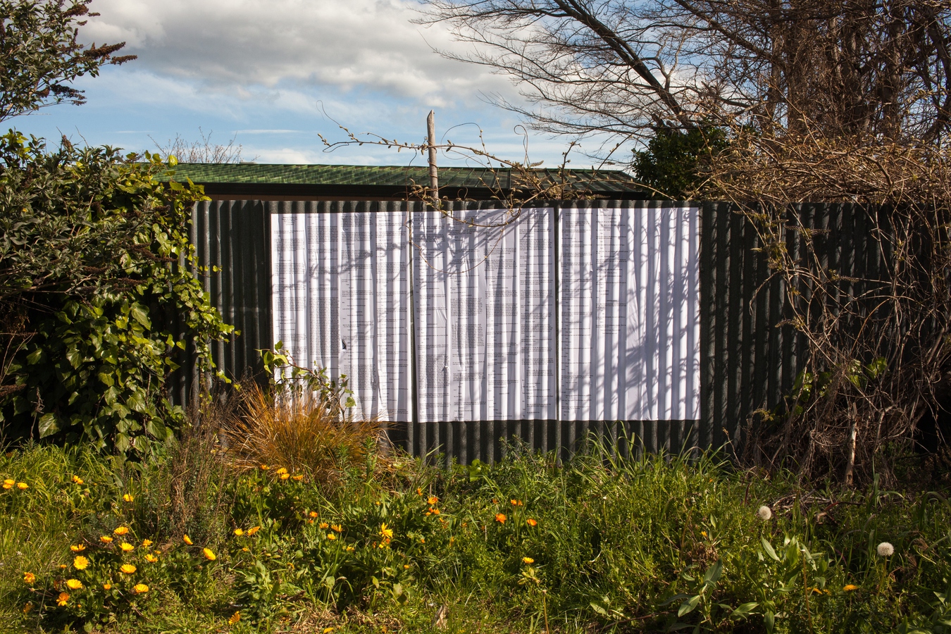 Image: Fiona Connor and Michala Paludan, Newspaper Reading Club, 13 London St, Lyttelton, Christchurch 8082, 2015