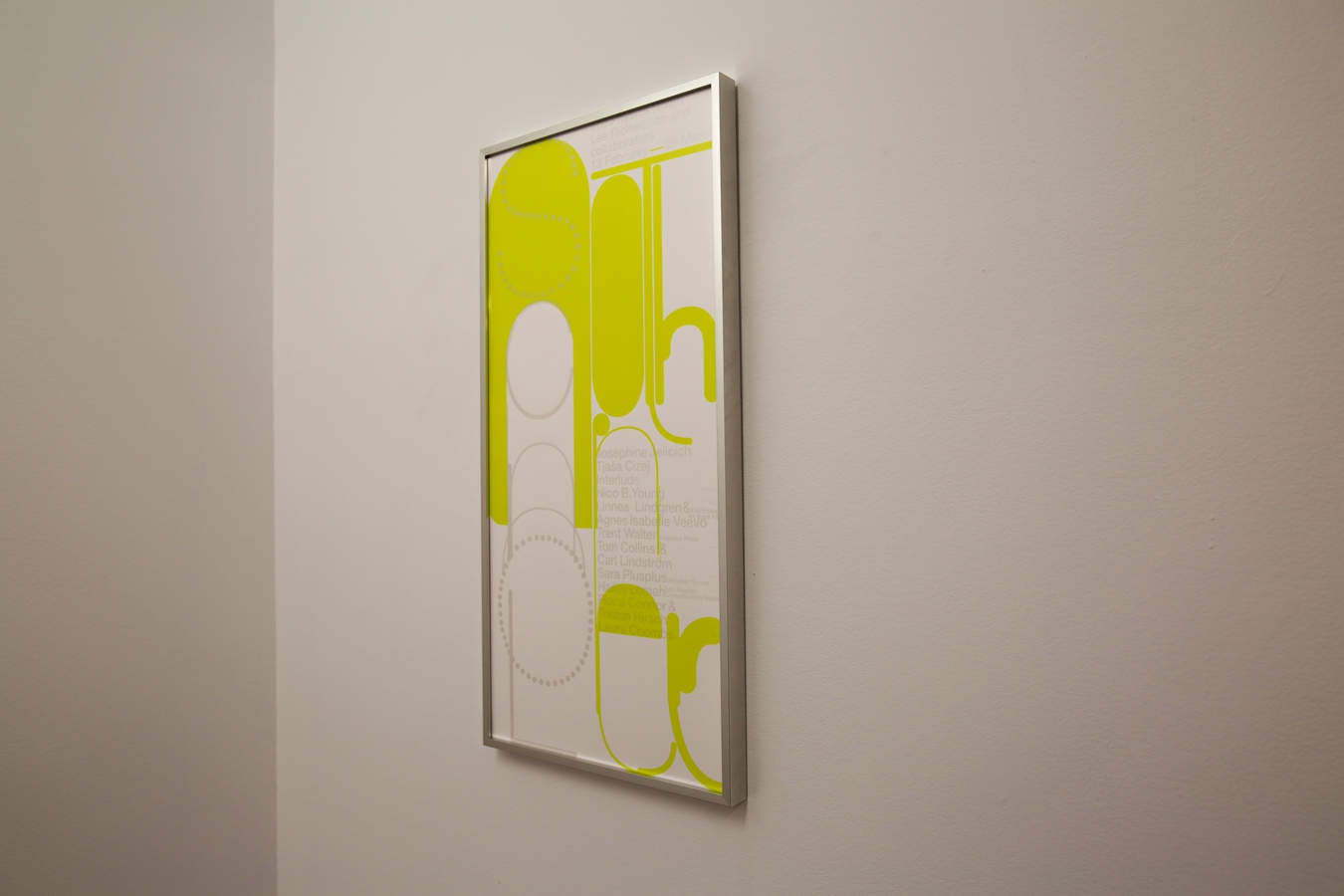 Lee Richardson and Tjaša Cizej, Another School (install detail) screenprinted poster, 2026