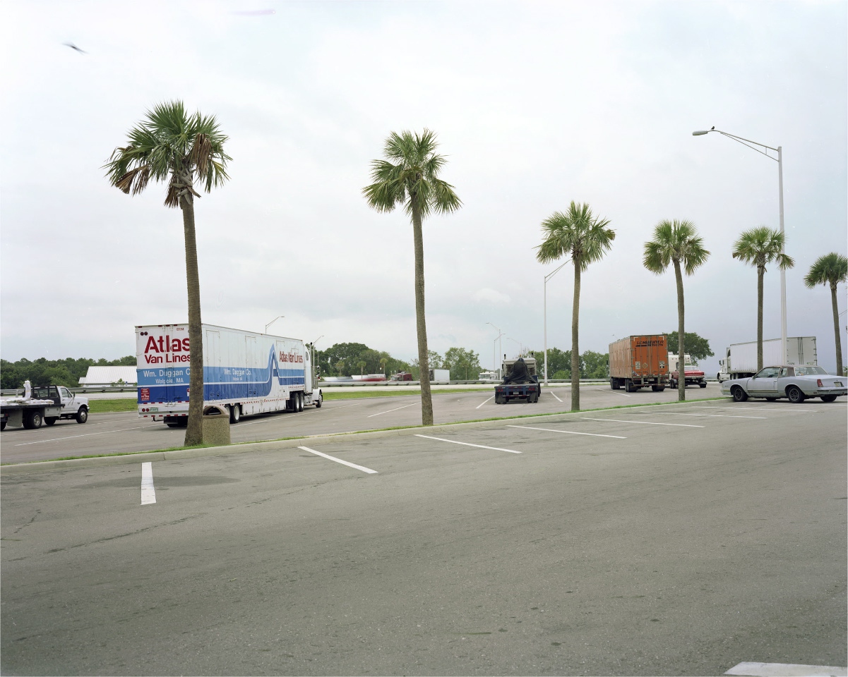 Ann Shelton, Truckstop, I 75, travelling south near Gainesville, Florida, regular working beat of Aileen Wuornos. 2001.