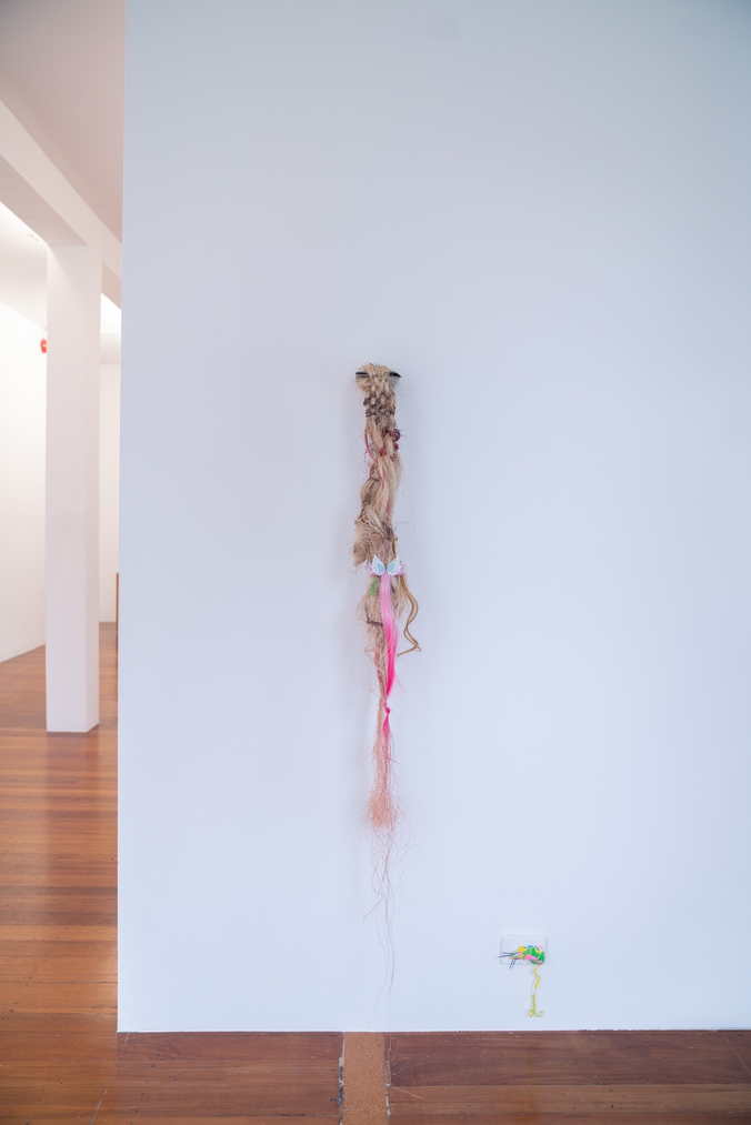 Abigail Aroha Jensen, Vanity Kit (detail) and Rat I, both 2025. Photo by Bri Lawrence.
