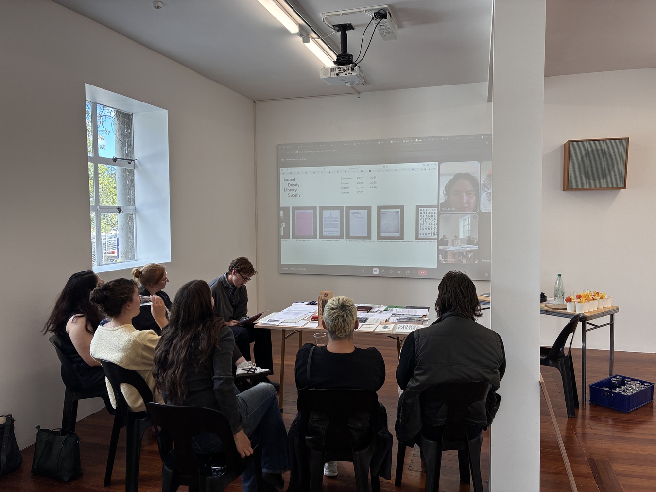 Fiona Connor and Tristan Hirsch, Laurel Doody Library Supply event, as part of Another School, 2026