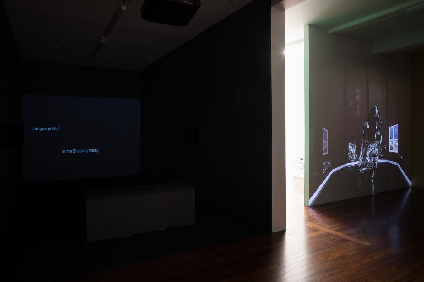Image: The Shouting Valley: Interrogating the Borders Between Us (installation view), 2019, The Physics Room Contemporary Art Space. Photo: Janneth Gil.