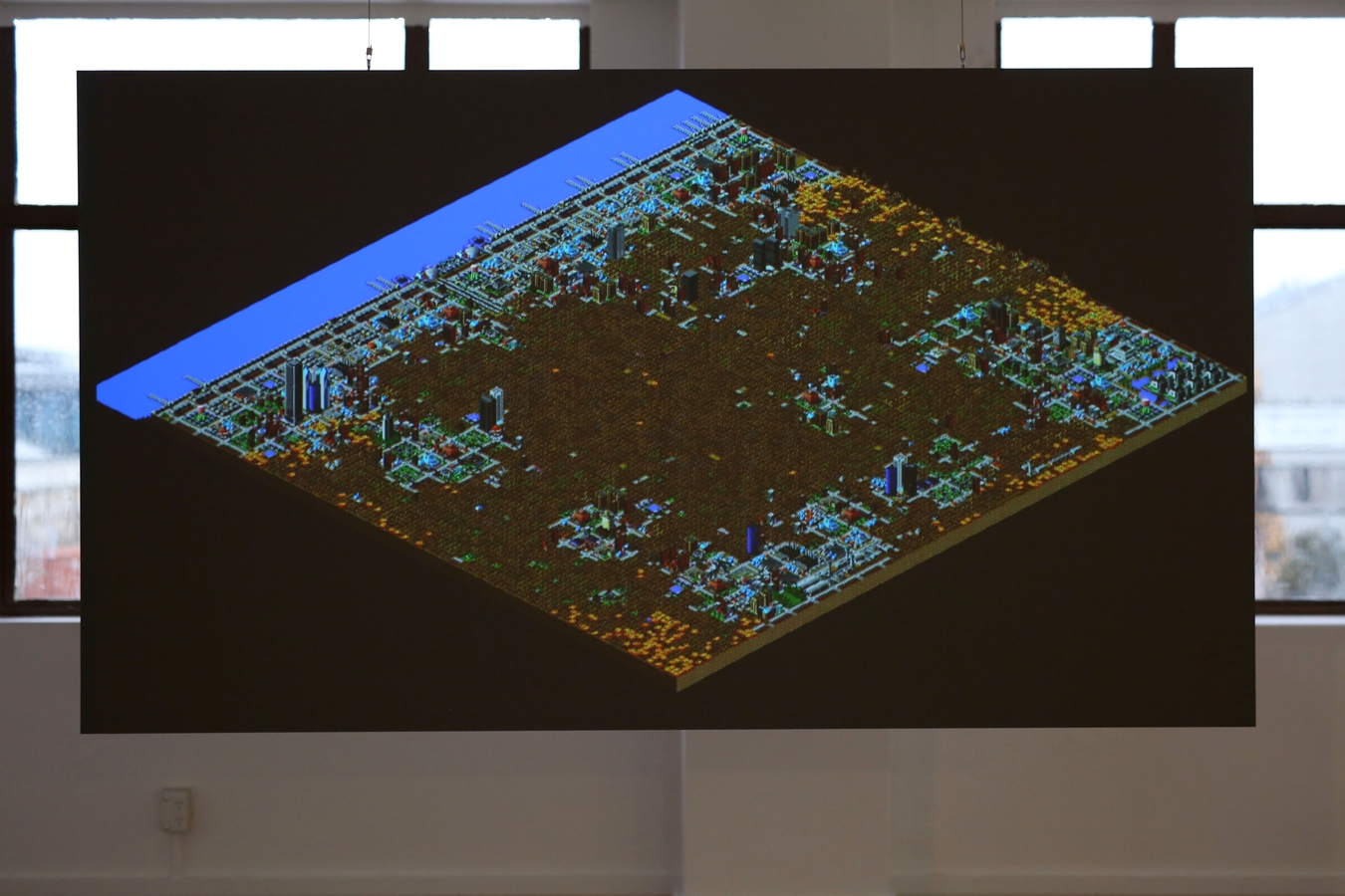 Simulation – Fire, recorded digital simulation, 2012. Image: Daegan Wells