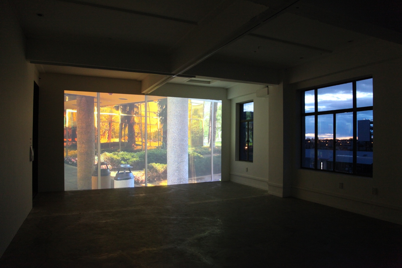 Amy Howden-Chapman, Brick Fall, Glass Wall, installation view