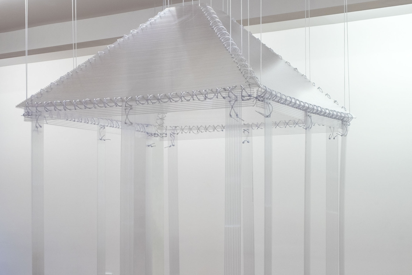Axel Iva, VILT. 2025. Twinwall polycarbonate and PVC tubing. 2600 (H) x 1800 (W) x 1800mm (L). Photo: Bri Lawrence.