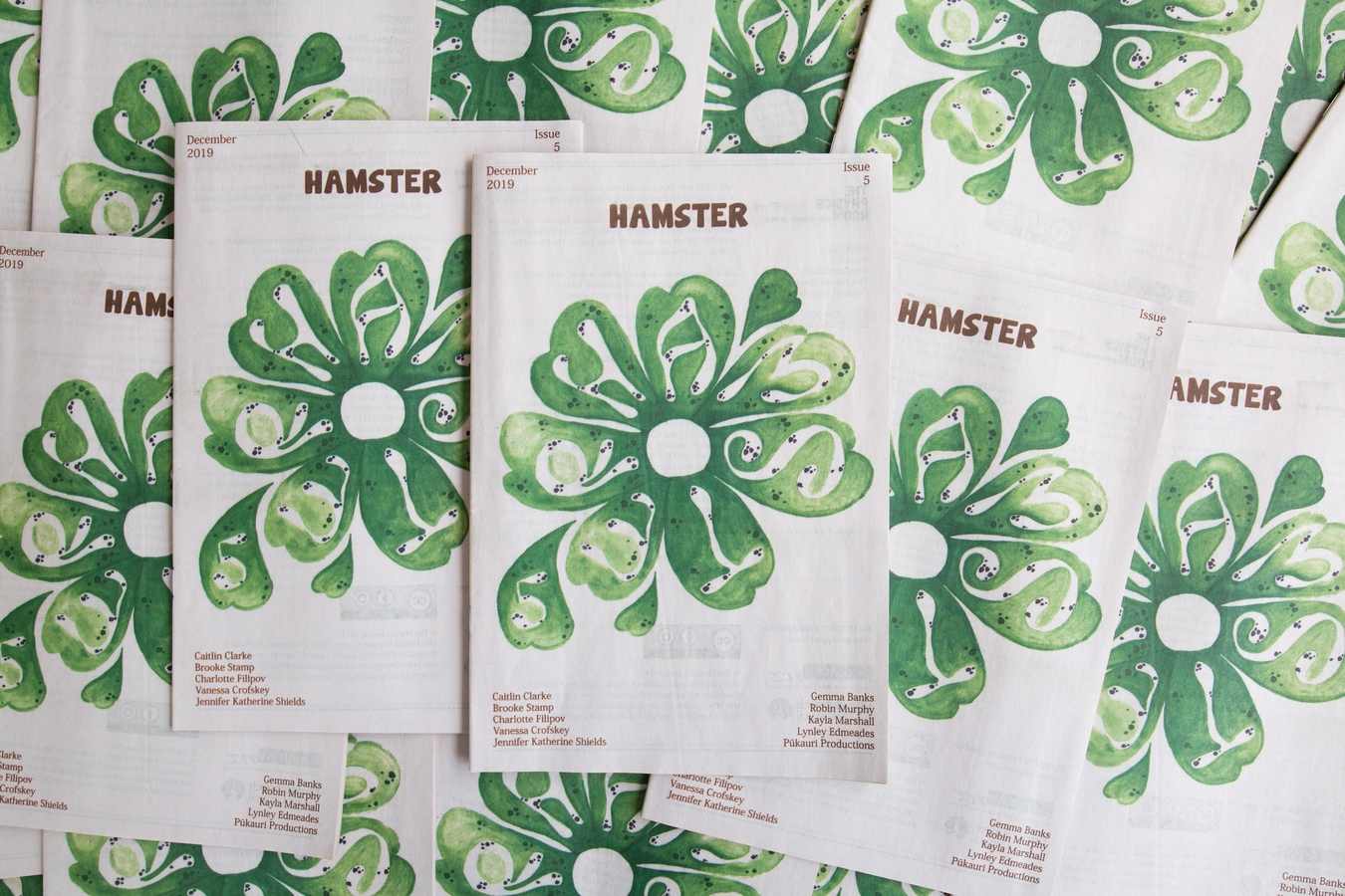 HAMSTER Magazine Issue 5, Cover Illustration by Caitlin Clarke.