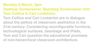 Desktop Screensaver, Beanbag Screensaver with Tom Collins & Carl Lindström